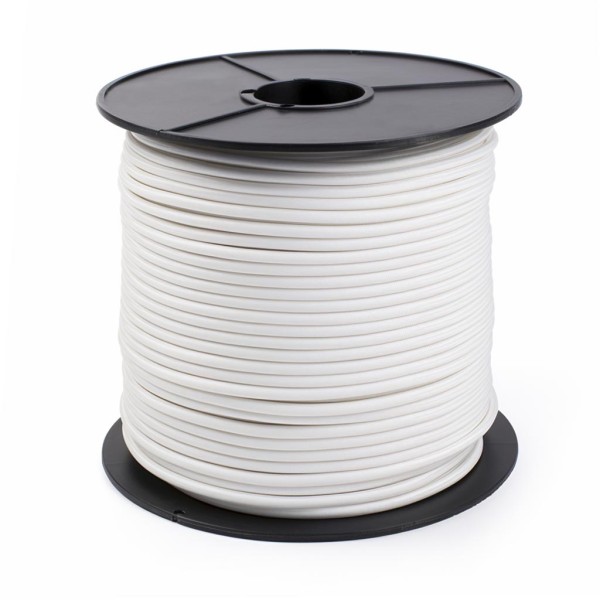 Corde De Lanceur Nylon 2,5 Mm X 2 M | 16 Fuseaux, Rouge Et Blanc | Pour Tondeuse, Débroussailleuse