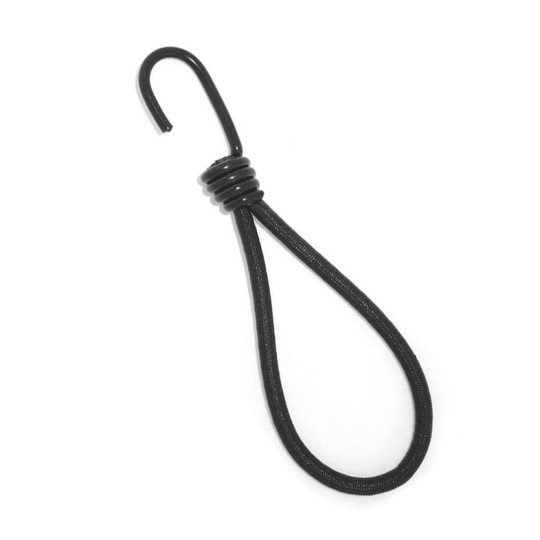 Elastic Bungee Loop with Hook, Black