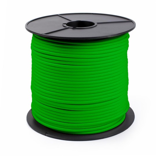Green Single Strand Elastic Cord (PE), 100m Reel