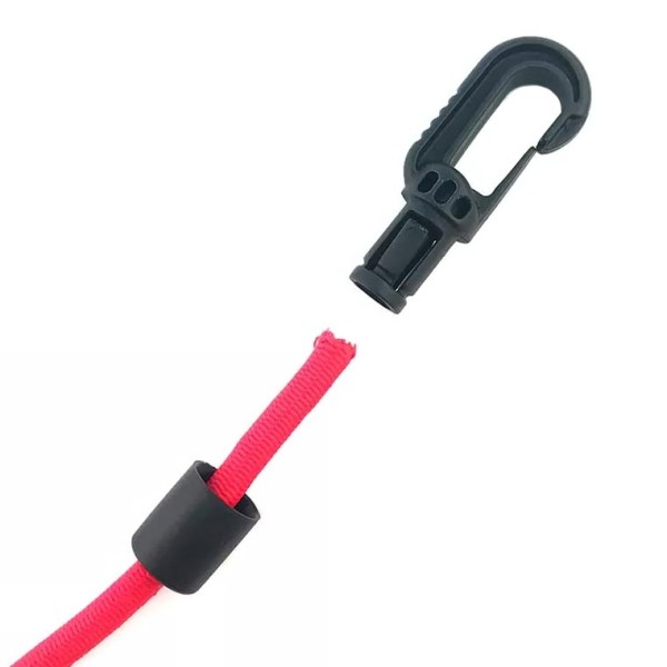 Zelfklemmende haak voor elastisch koord Ø8mm