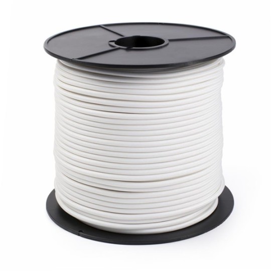 White Multi-Strand Bungee Cord (PE), 100m Reel