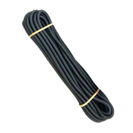 Cuerda elástica negra (PP), 10 m: ideal para pequeños proyectos de bricolaje en casa