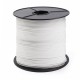 White elastic cord 4mm diameter polypropylene, 100m spool for versatile fastening applications