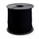Black polypropylene elastic cord, 12mm diameter, 50-metre reel spool