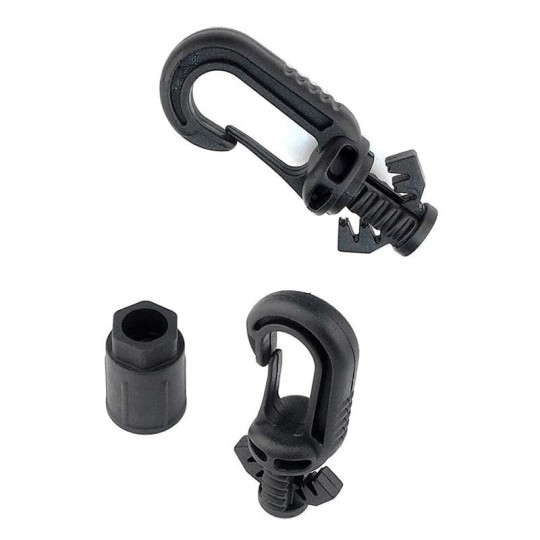 Schroefhaak met musketonhaak