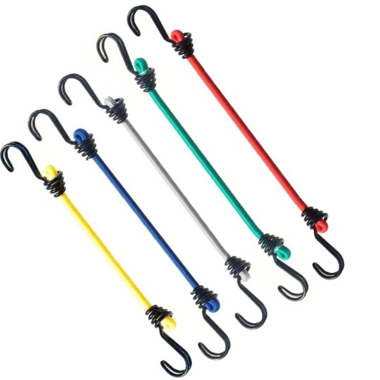 Elastic Cord with Reversed Hooks (Double Reinforced)
