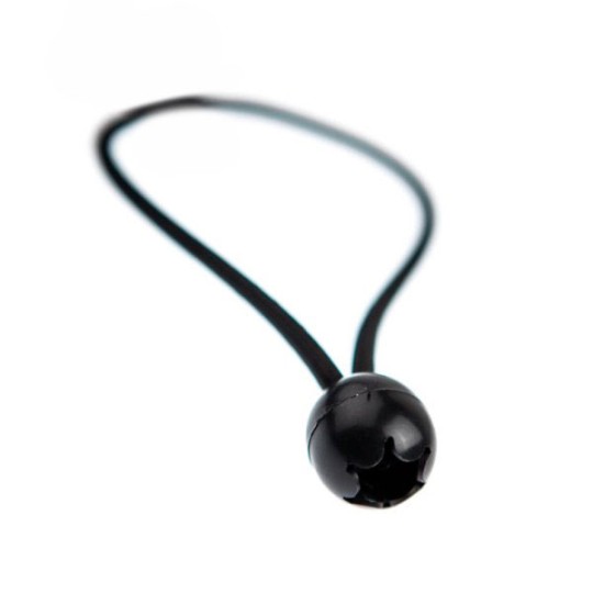 Ball bungee cord with toggle fastener