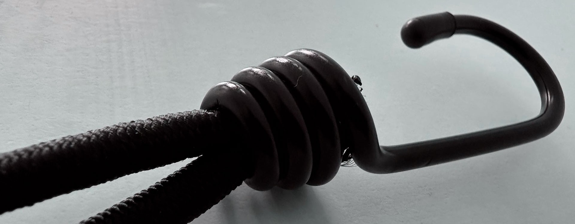 Crochet mousqueton à visser sur corde élastique Sandow 6mm